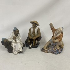 3 Vintage Shiwan Mudmen Figures