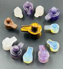Hand Carved Crystal Shivlingam