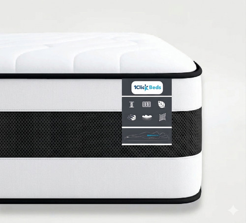 Click beds white hybrid - beds, 3d