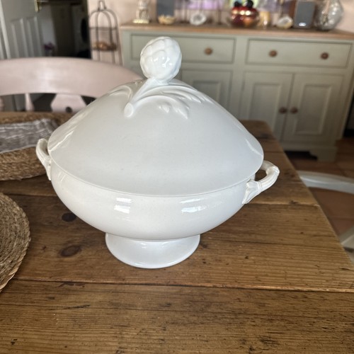 French lidded soupiere - lidded,