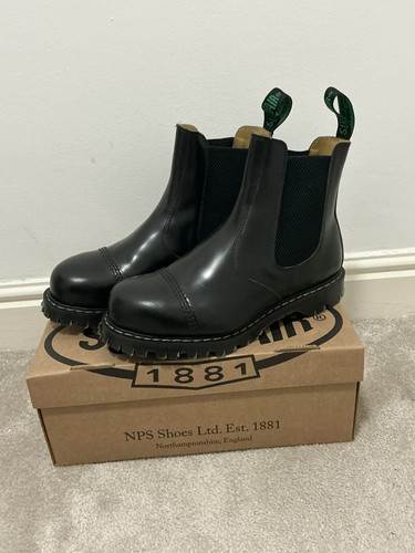 Solovair black shine steel - black,