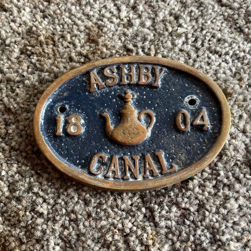 Vintage canal boat brass - canal,