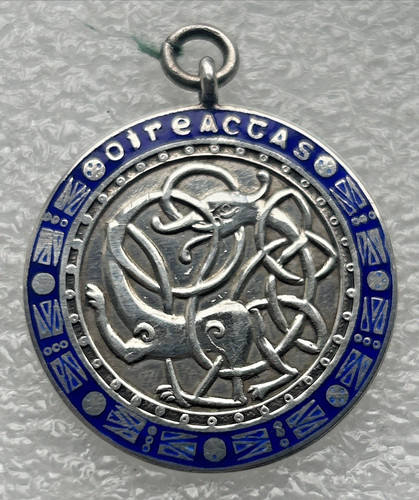 Dublin irish silver medal fob - silver,