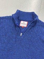 Joe Browns Men’s Size XXXL 3XL 52” Chest Blue Shore Funnel Knit Jumper Pullover