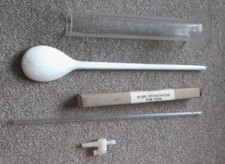 Busby Hydrometer and Clear Plastic Jar with Plastic Base For Wine Making Vintage