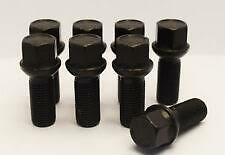 8 x EXTENDED BLACK ALLOY WHEEL BOLTS 40mm Thread FOR BMW E30 