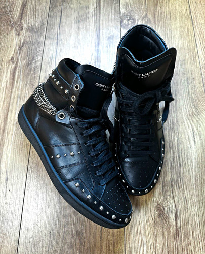 Saint laurent black leather - saint,