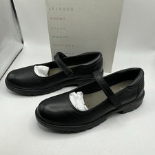 Geox Casey Girls Black Leather Mary Jane Shoe - Size 40/6.5 RRP £60