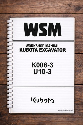Kubota excavator k008 u10 3 - k008-3, u10-3