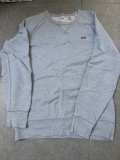 Grey Levi Strauss Sweatshirt Size Medium Round Neck Classic Red Label