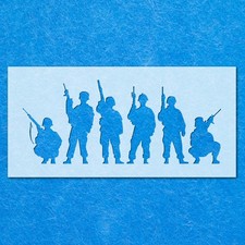 Soldier Army War Stencil