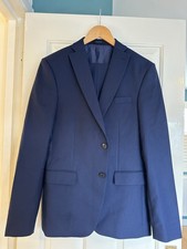 Zara Men's Navy Blue Suit