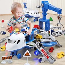 Airplane Large Inertia Passenger Plane Diecast Battery Operated  Toy for Kids