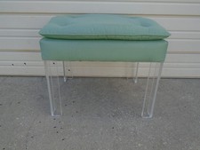 Lucite Vanity Stool Desk Seat