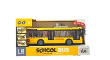School Bus Toy Car Kids Children Xmas Gift Present  Friction Powered School Bus