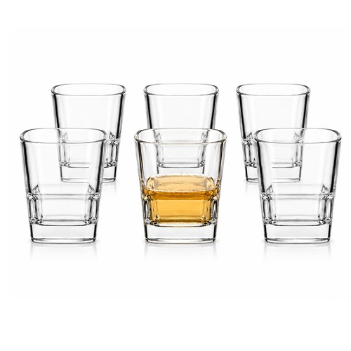 Square shot whisky glasses - whisky,