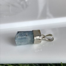 Aquamarine pendant, Natural aquamarine gemstone jewellery