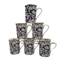 Fine Bone China Set of 6 Blue