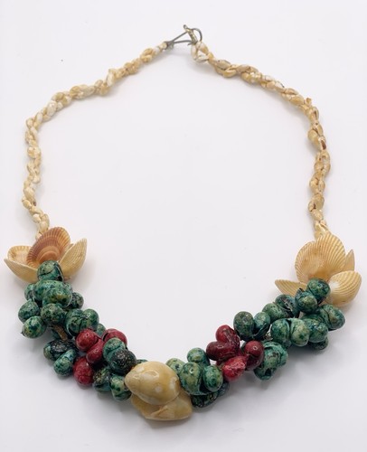 Vintage natural shell lei - vintage,