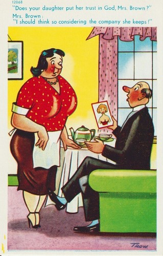 Vintage saucy seaside - vintage,