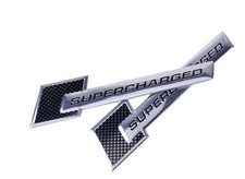2 x Supercharged Audi Badges