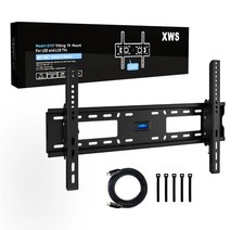 TV WALL BRACKET MOUNT TILT FOR 32 36 40 50 55 60 70 UP TO 85 INCH  + HDMI CABLE