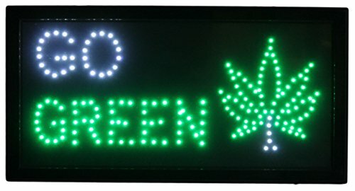 Green marijuana leaf - w/,