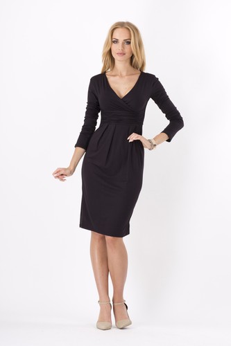 Women wrap dress neck - wrap,