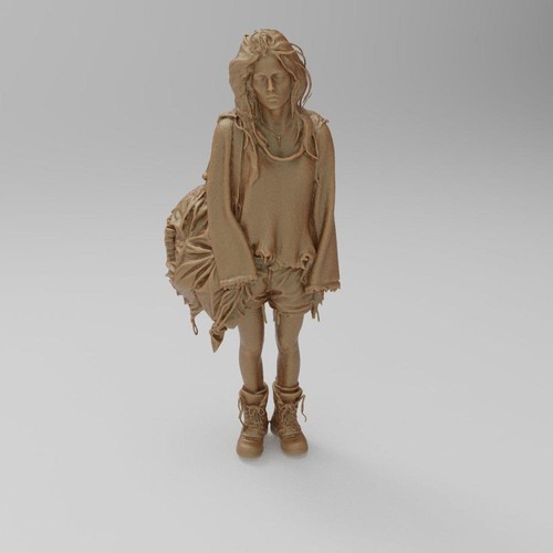 Smf9037 homeless girl - smf9037,