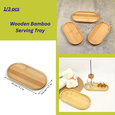 Wooden bamboo serving tray tea - wooden,