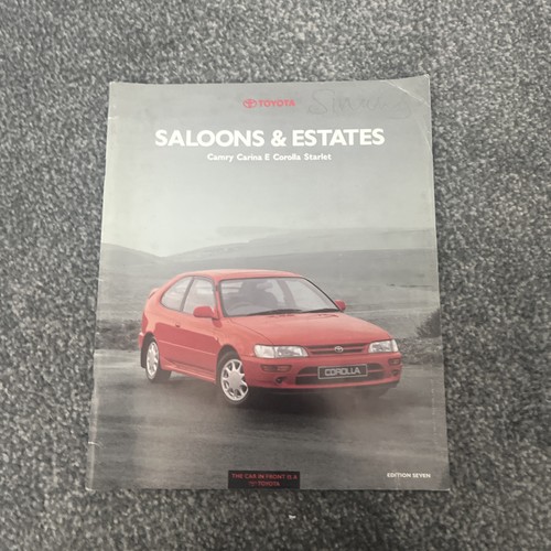 Toyota saloons and - and, estates