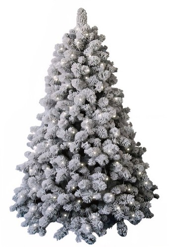 8ft deluxe snow covered - deluxe,