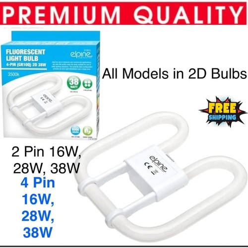 Fluorescent light bulb - bulb, 2d