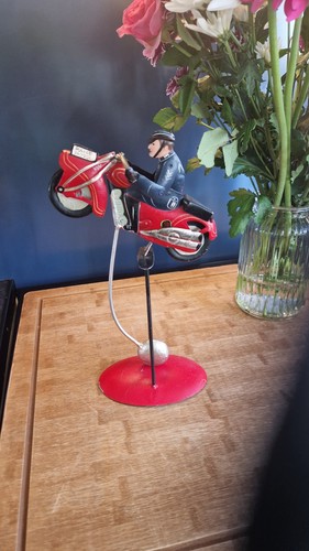 Tin kinetic balance toy - tin,