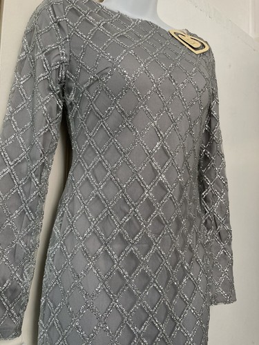 Silver grey glitter - , fishtail