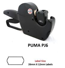 Puma PJ6 CT4 Pricing Price Hand Label Gun 4500 Labels +1 Ink Roller 26mm x 12mm