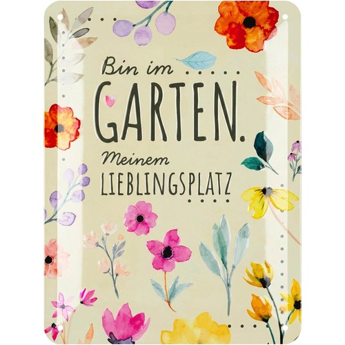 Retro tin sign bin - sign,, in