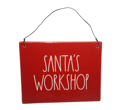 Rae dunn santa workshop - "santa's, workshop"