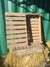 VINTAGE RUSTIC WOOD FARM TRAY APPLE CRATE POTATO CHITTING BUSHEL BOX