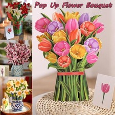 3D Effect ?Mother's Day Gifts?Flower Bouquet Greeting Card Mother's Day Gifts