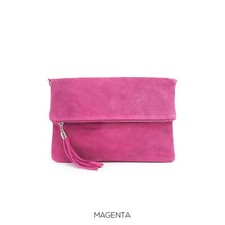 Fold over Plain Suede Leather