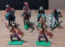 6x Britains Deetail Cowboys