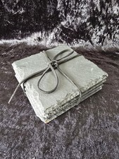 Black Square Slate Coasters