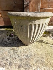 VINTAGE PLANTER  REEDED