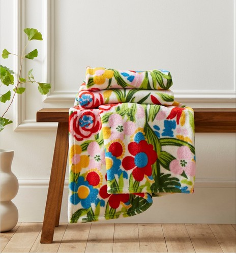 Arianna pattern fleece - fleece, floral