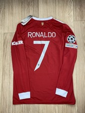 Manchester United 21/22 Long Sleeves Home Shirt Size L Ronaldo #7 BNWT