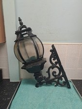 Reclaimed Large Victorian style Cast Aluminium outside wall lamp/light/lantern 