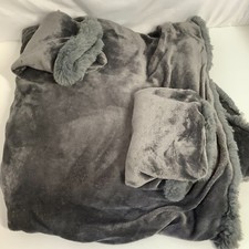 Next Grey Faux Fur King Size