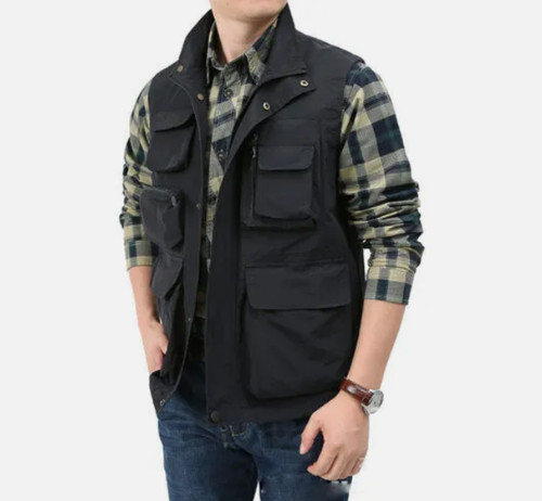 Men waistcoat multi pockets - men,
