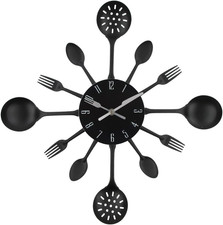 Wall Clock, 16" Metal Kitchen